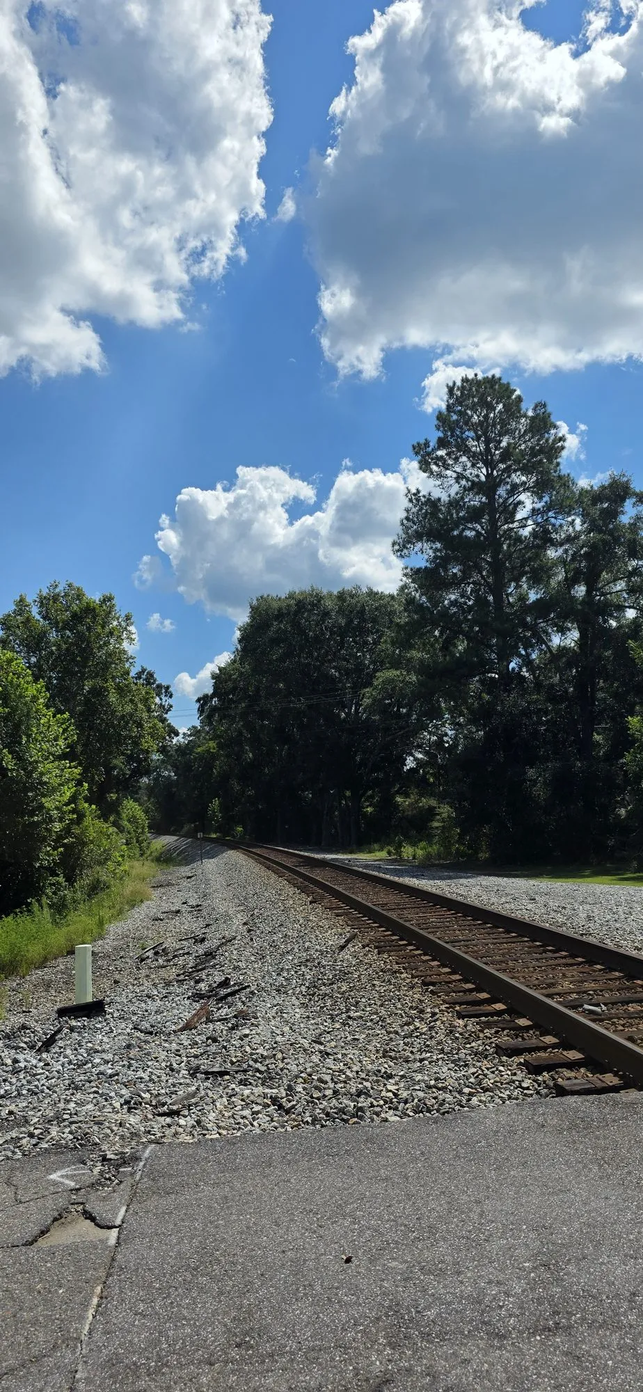 The rail crossing at the edge of Coaling