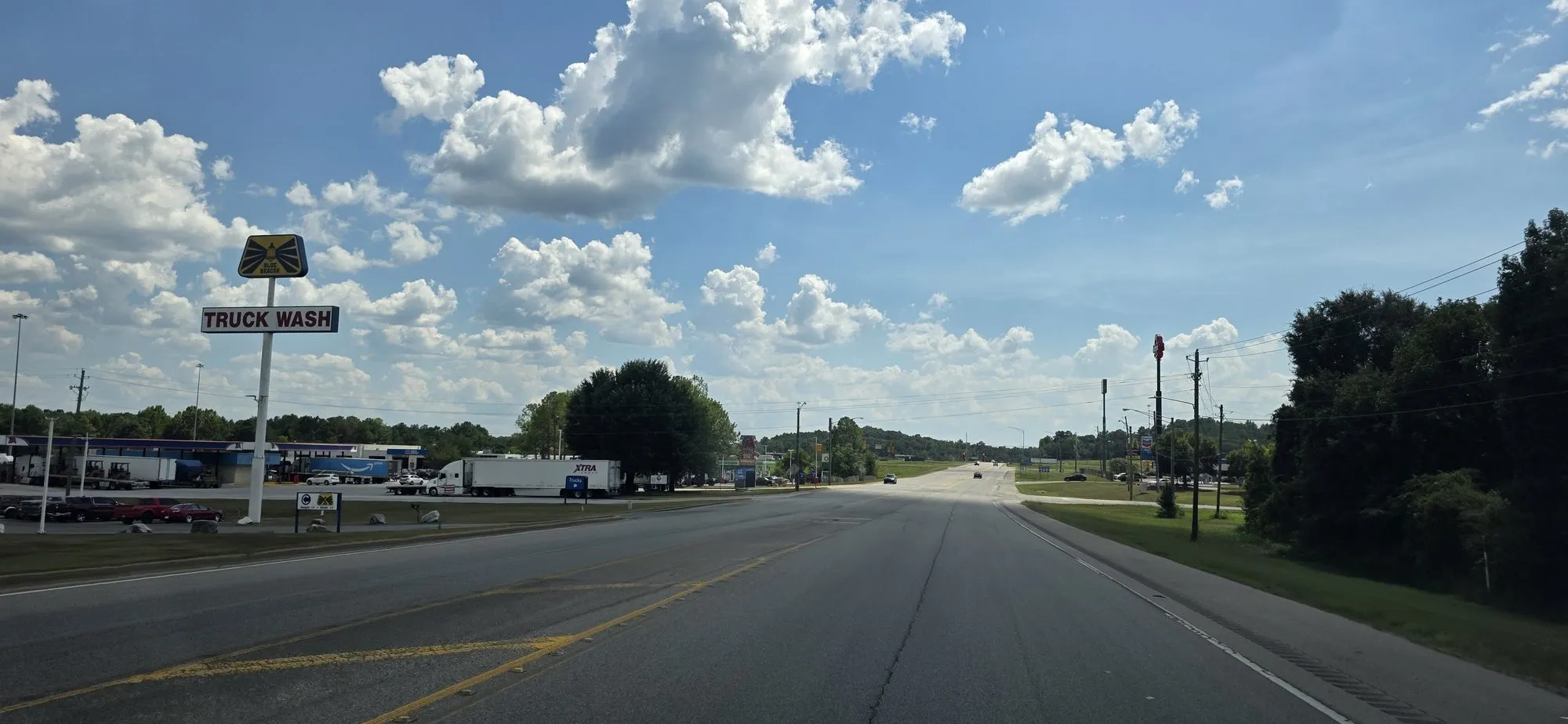 Highway businesses on the interstate strip at Cottondale