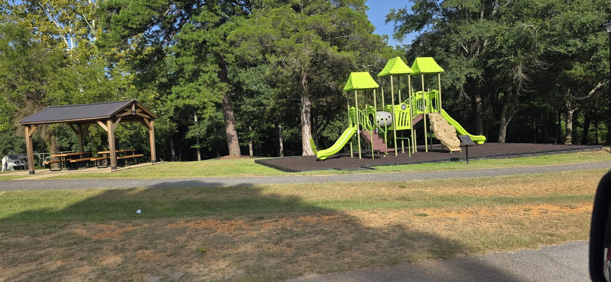 Community park playground and pavilion in Echola