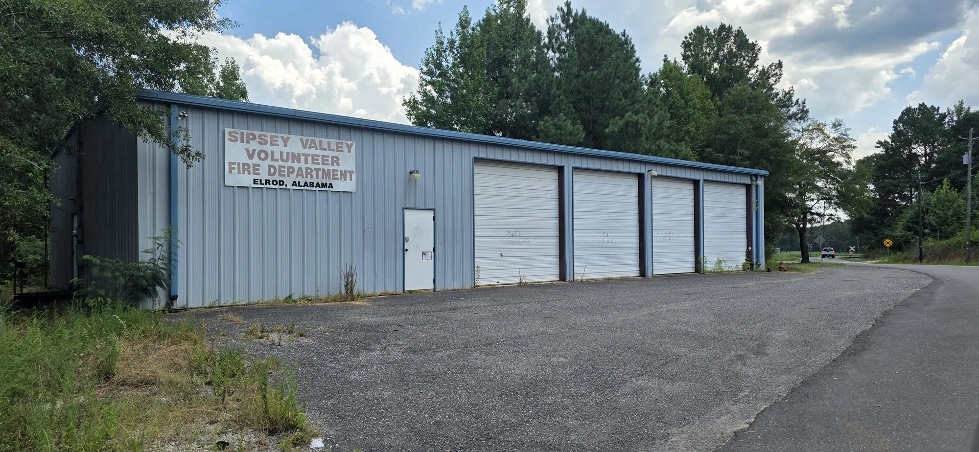 Sipsey Valley Volunteer Fire Department station in Elrod