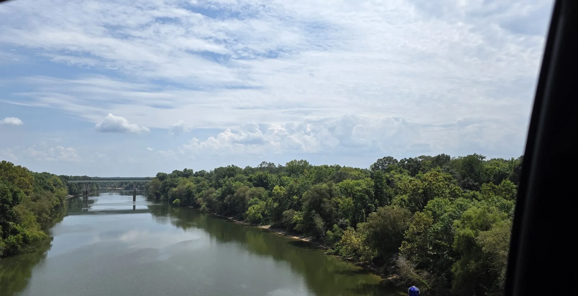 River view from the bridge near Fosters