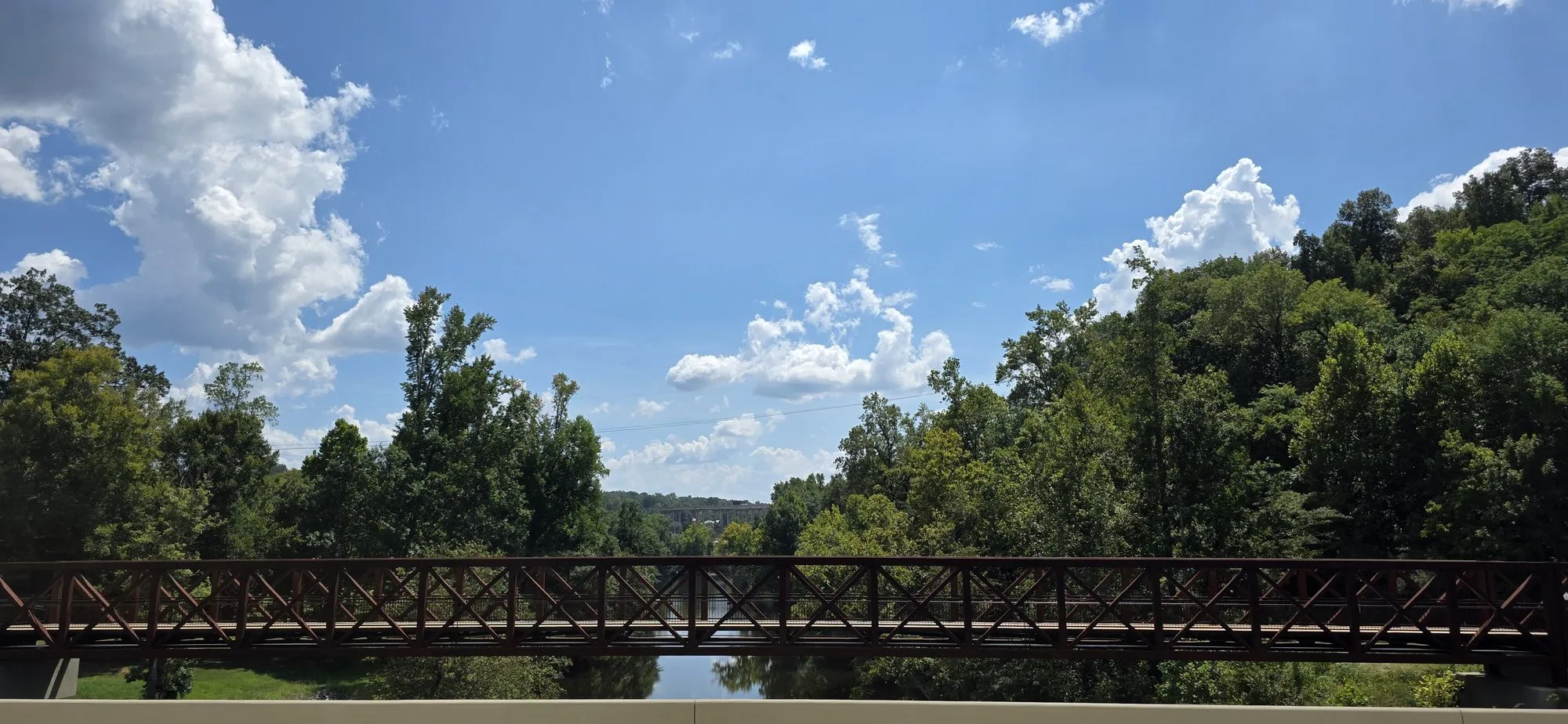 Railroad truss bridge over the Black Warrior River at Holt