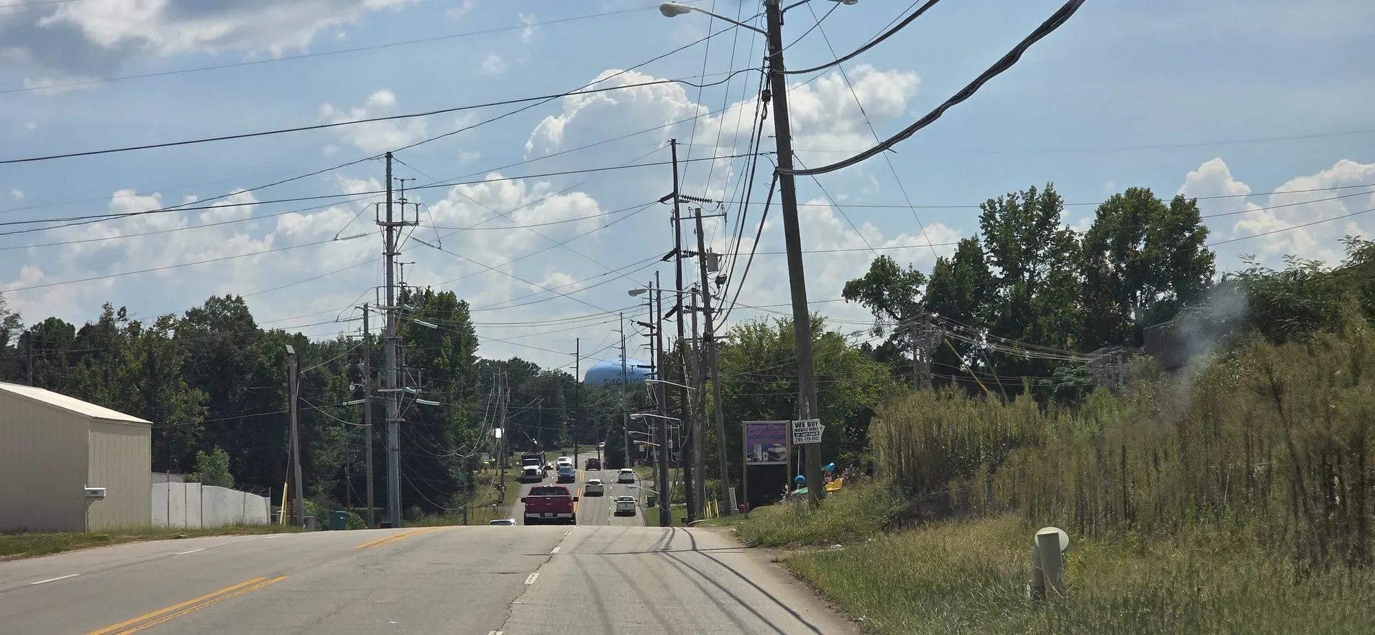 Traffic on the highway through Holt