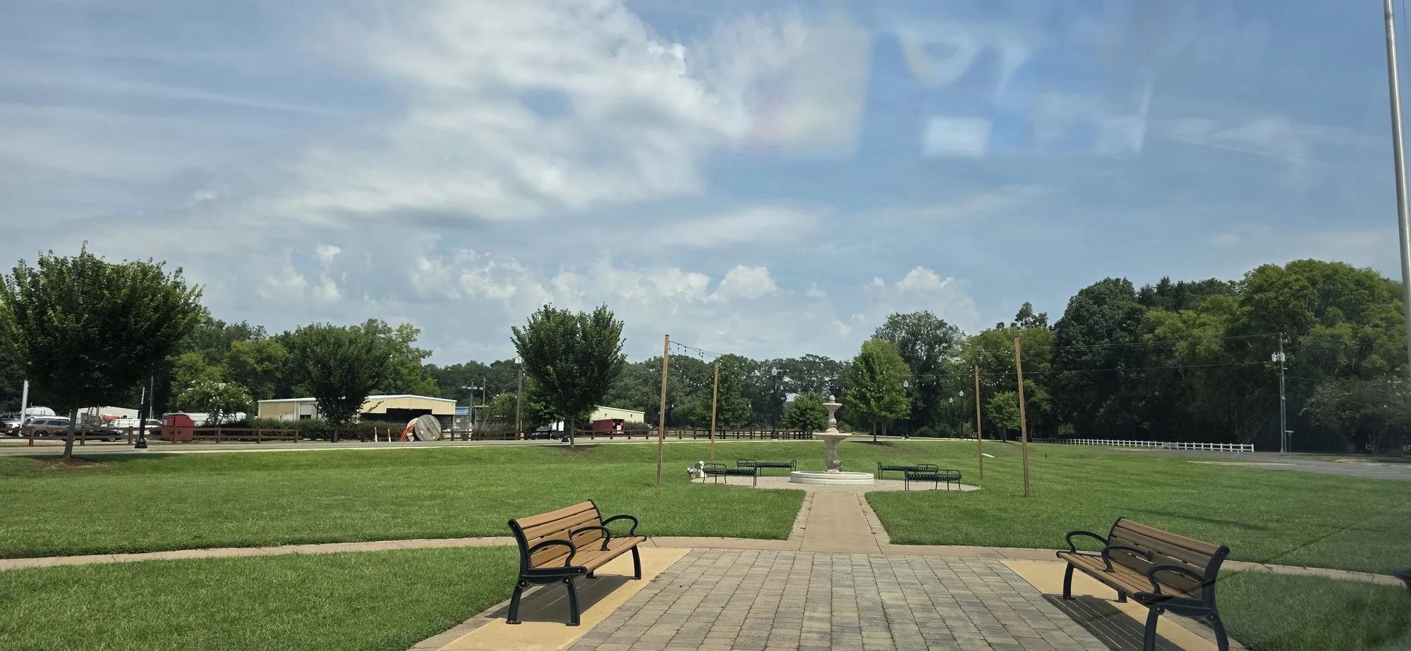 Town park walkway in Moundville
