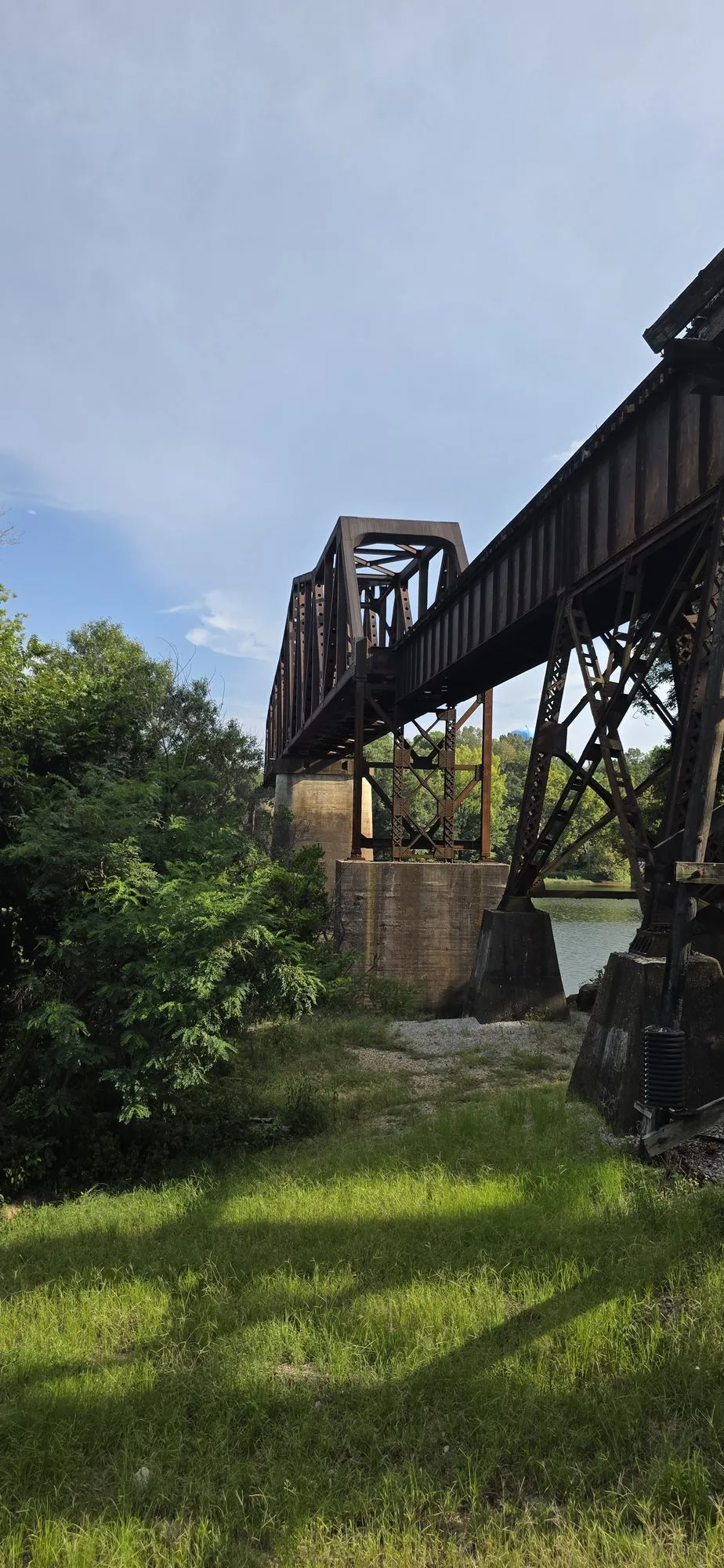 Railroad trestle over the river at Northport